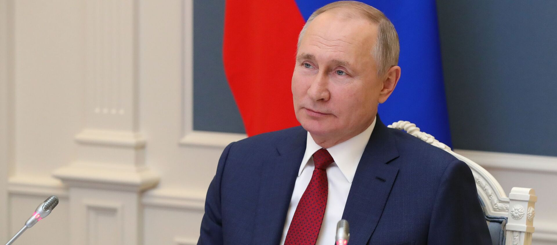 Президент РФ В. Путин выступил на сессии онлайн-форума Давосская повестка дня 2021 - Sputnik Грузия, 1920, 29.03.2021