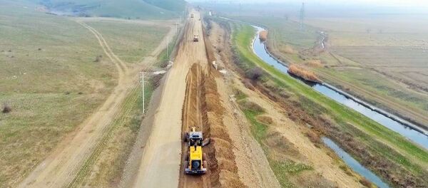 გზის მშენებლობა აზერბაიჯანში გზის მშენებლობა აზერბაიჯანში - Sputnik საქართველო
