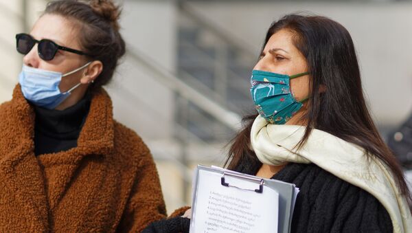 Эпидемия коронавируса - женщины в масках - Sputnik Грузия