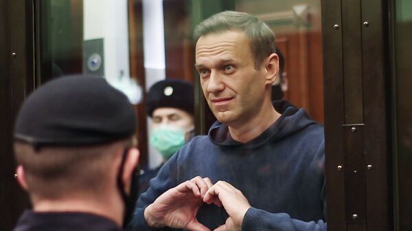 Алексей Навальный на заседании Московского городского суда - Sputnik Грузия