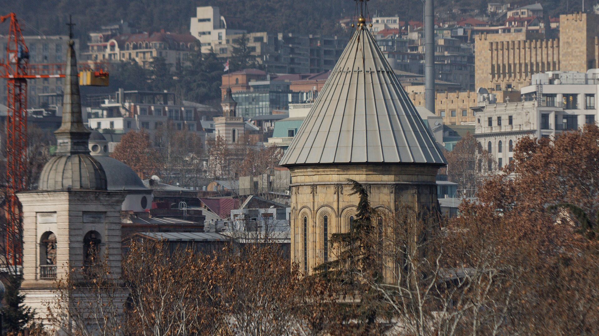 Купол храма Сиони с крестом - Sputnik Грузия, 1920, 22.03.2023