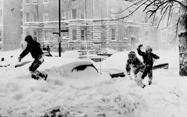 Последствия метели в Чикаго в январе 1967 года  - Sputnik Грузия