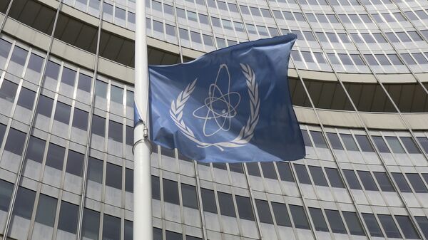 ატომური ენერგეტიკის საერთაშორისო სააგენტოს დროშა - Sputnik საქართველო
