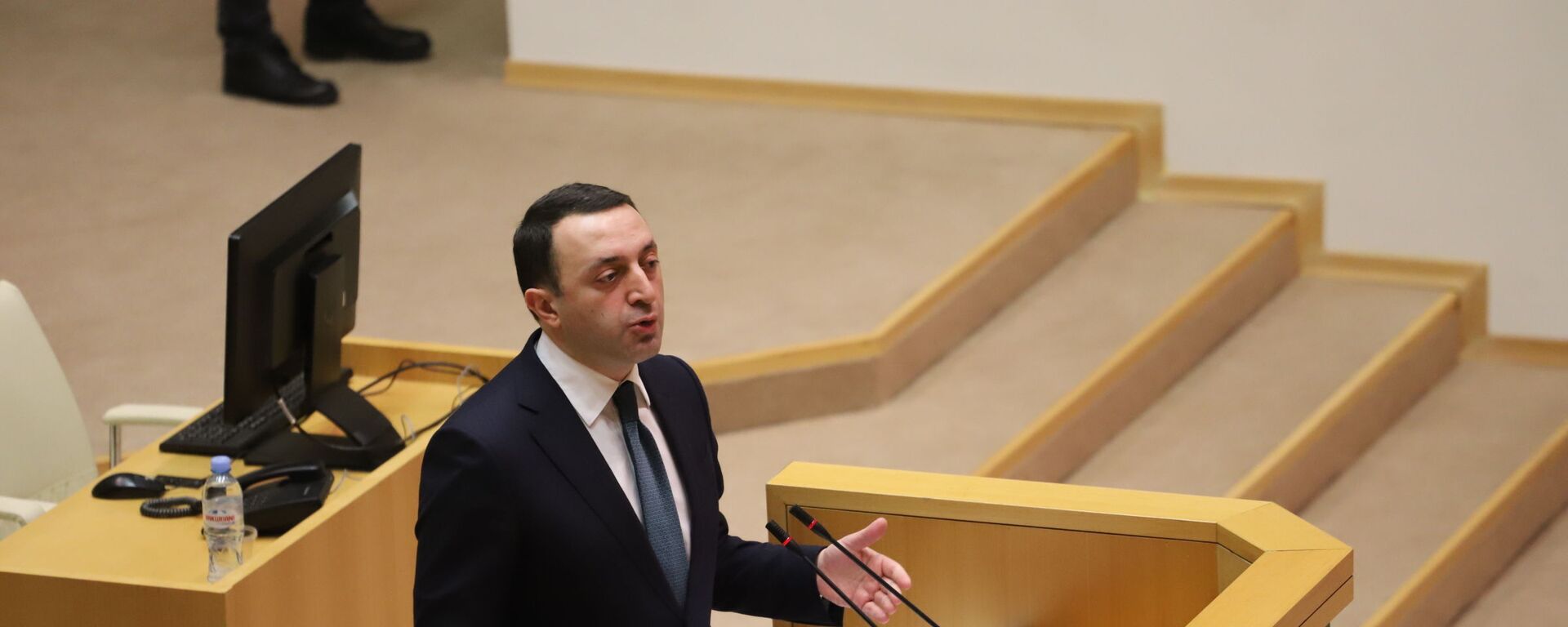 Ираклий Гарибашвили выступает в парламенте 22 февраля 2021 года - Sputnik Грузия, 1920, 12.05.2021