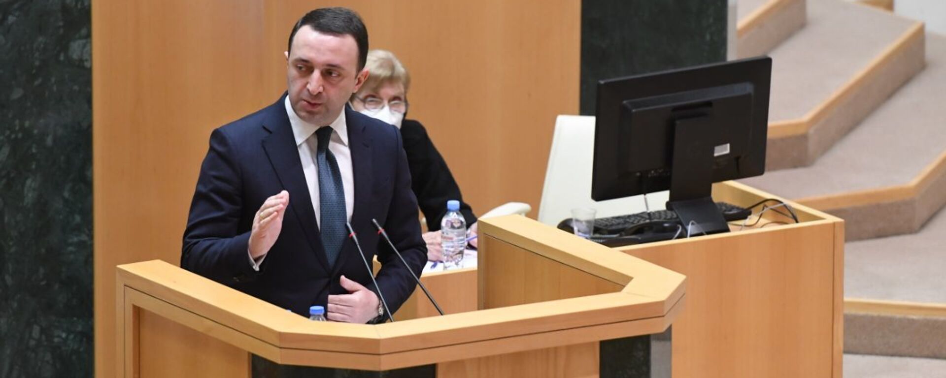 Ираклий Гарибашвили выступает перед парламентом Грузии 22 февраля 2021 года - Sputnik Грузия, 1920, 22.02.2021