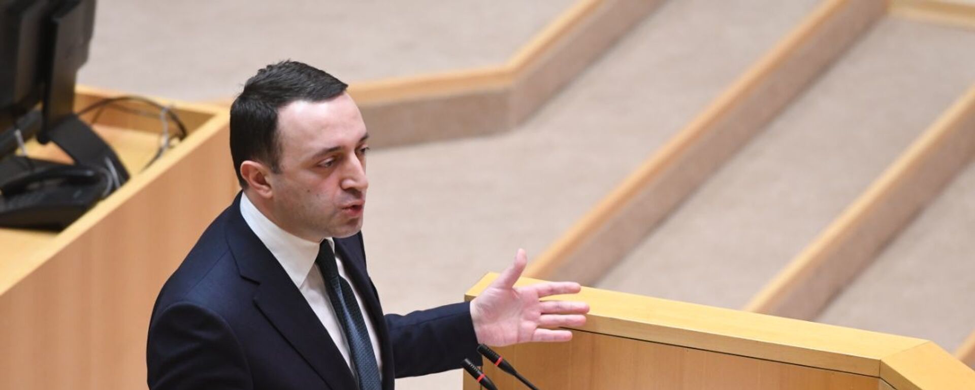 Ираклий Гарибашвили выступает перед парламентом Грузии 22 февраля 2021 года - Sputnik Грузия, 1920, 25.06.2021