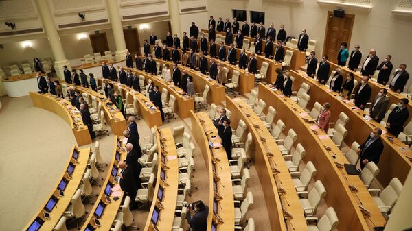 Парламент Грузии - депутаты в зале заседаний - Sputnik Грузия