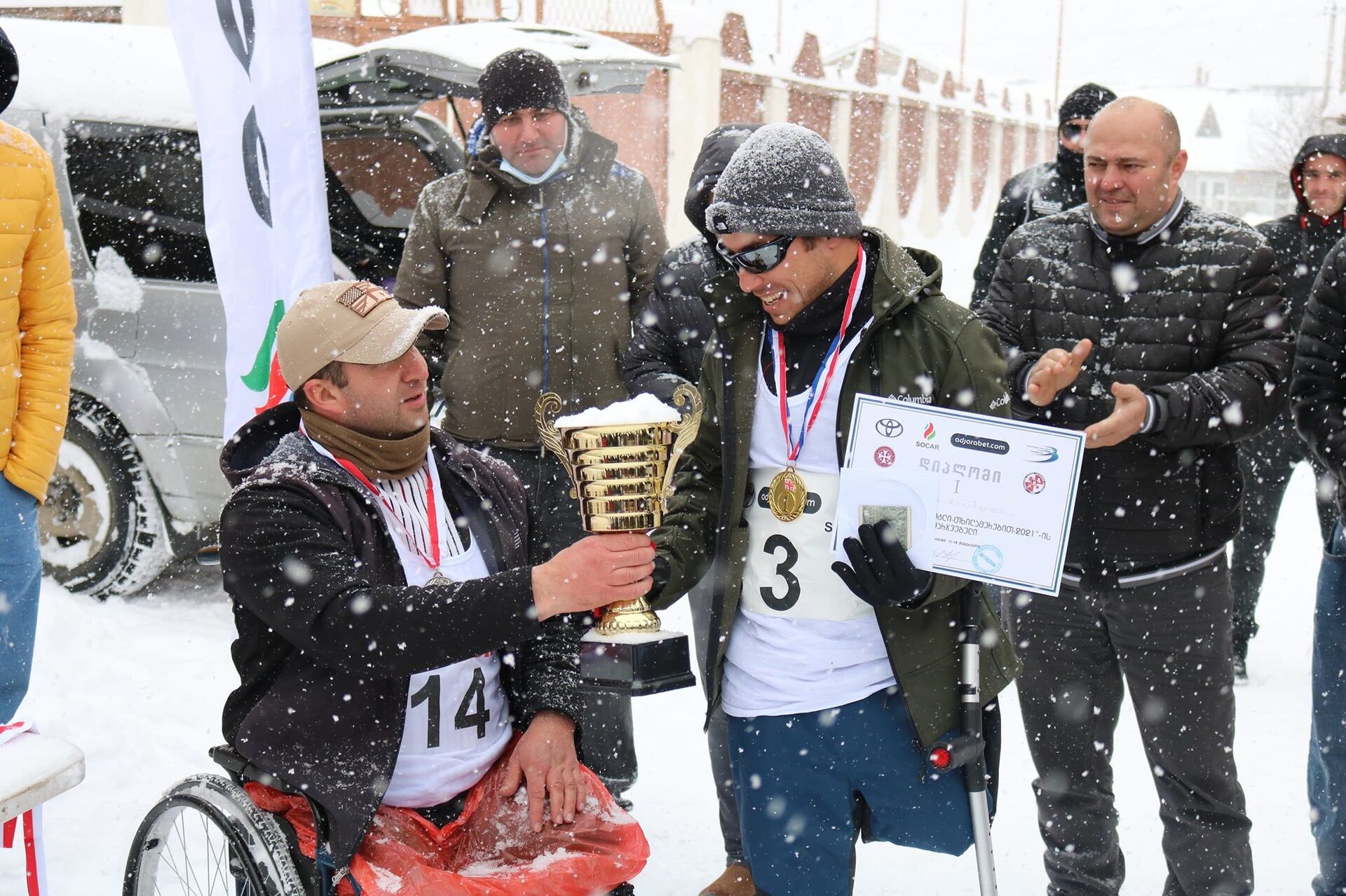 Команда из Гори стала победительницей чемпионата по лыжным гонкам среди военных с ОВЗ - Sputnik Грузия, 1920, 07.03.2021