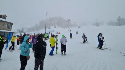 Горнолыжный курорт Бакуриани зимой - подъемник на Дидвели