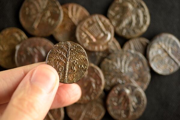 Помимо свитков с библейскими текстами были найдены и монеты - Sputnik Грузия