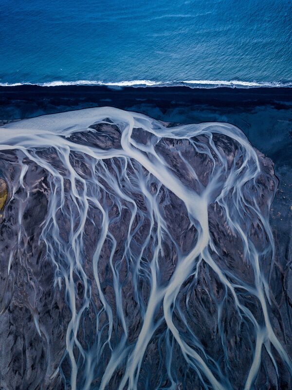 Снимок Ледниковые жилы индийского фотографа Дипанджан Пала, занявший первое место в категории Природное искусство  на конкурсе World Nature Photography Awards 2020 - Sputnik Грузия