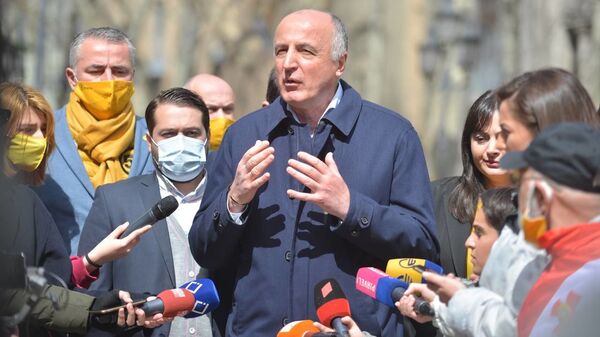 Бадри Джапаридзе. Оппозиционная партия Лело начала новую акцию в столице Грузии 25 марта 2021 года - Sputnik Грузия