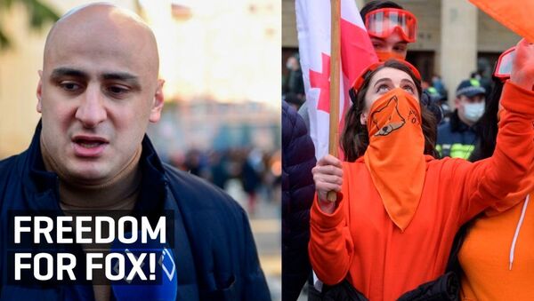 Свободу Мелия!: сторонники ЕНД устроили акцию у Тбилисского суда - видео - Sputnik Грузия