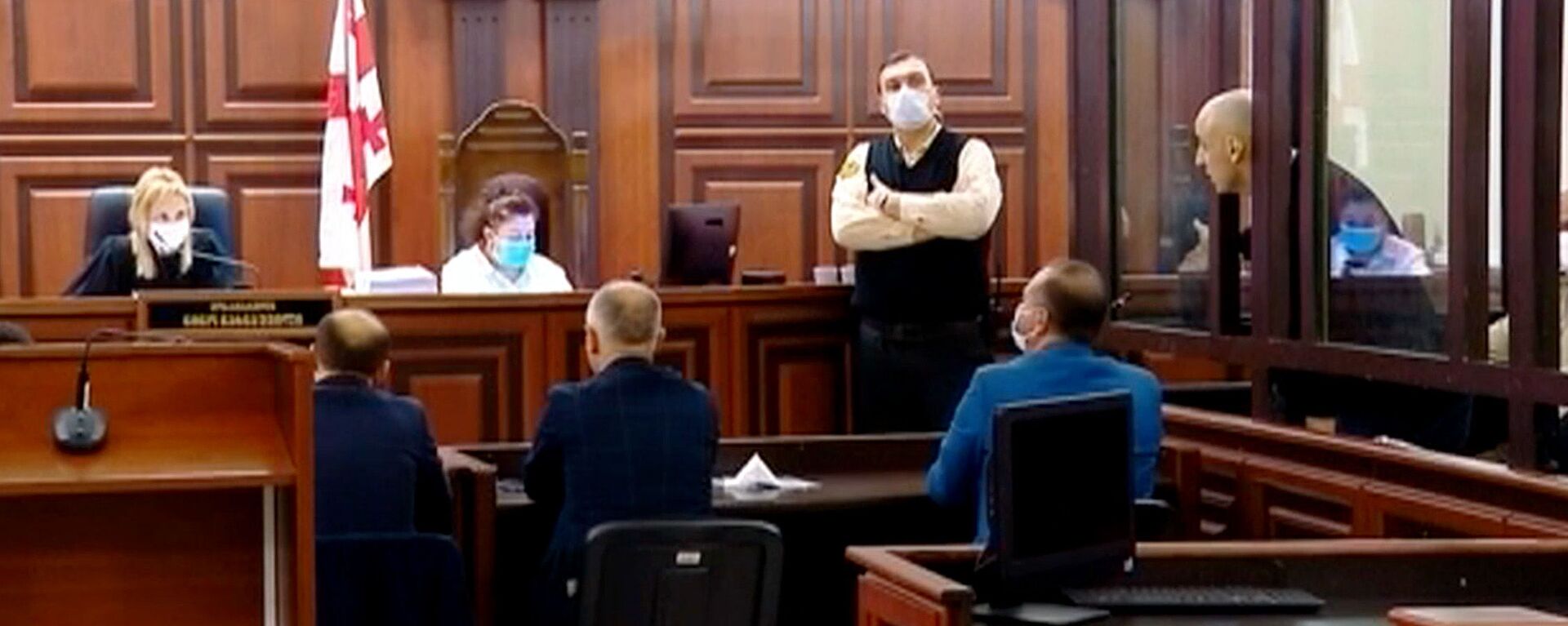 Ника Мелия на судебном процессе в Тбилисском городском суде 13 апреля 2021 года - Sputnik Грузия, 1920, 09.09.2021