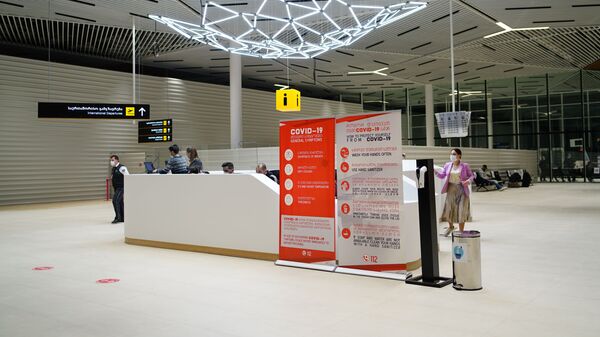 Кутаисский международный аэропорт - вход в главное здание, продажа авиабилетов - Sputnik Грузия