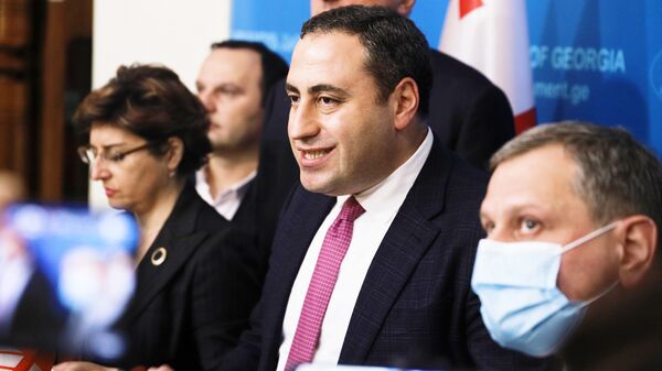 Георгий Вашадзе и лидеры объединенной оппозиции - Sputnik Грузия
