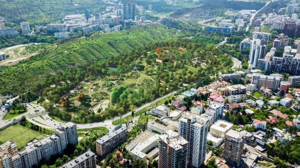 Новый центральный городской парк в районе Сабуртало на территории бывшего ипподрома. Проект мэрии столицы Грузии - Sputnik Грузия