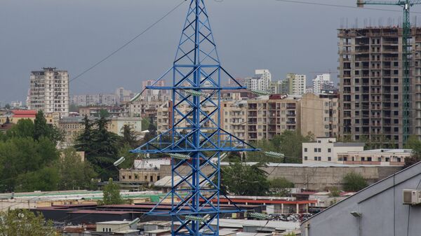 Опора ЛЭП - подача электроэнергии в столице Грузии - Sputnik Грузия
