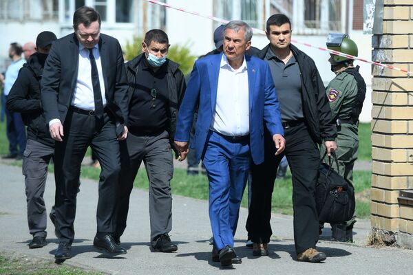 На месте происшествия побывал Президент Республики Татарстан Рустам Минниханов - Sputnik Грузия