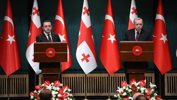 Государственный визит премьер-министра Грузии Ираклия Гарибашвили в Турцию   - Sputnik Грузия