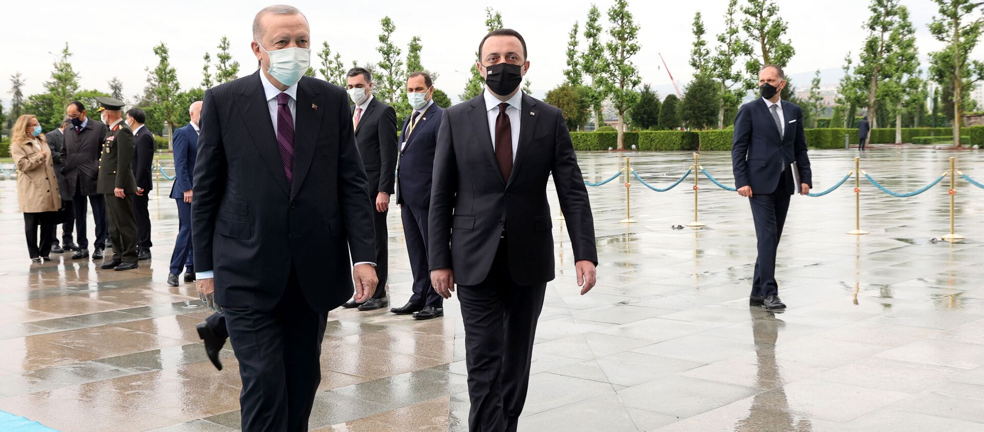 Ираклий Гарибашвили и Тайип Реджеп Эрдоган в Анкаре - Sputnik Грузия, 1920, 01.06.2021