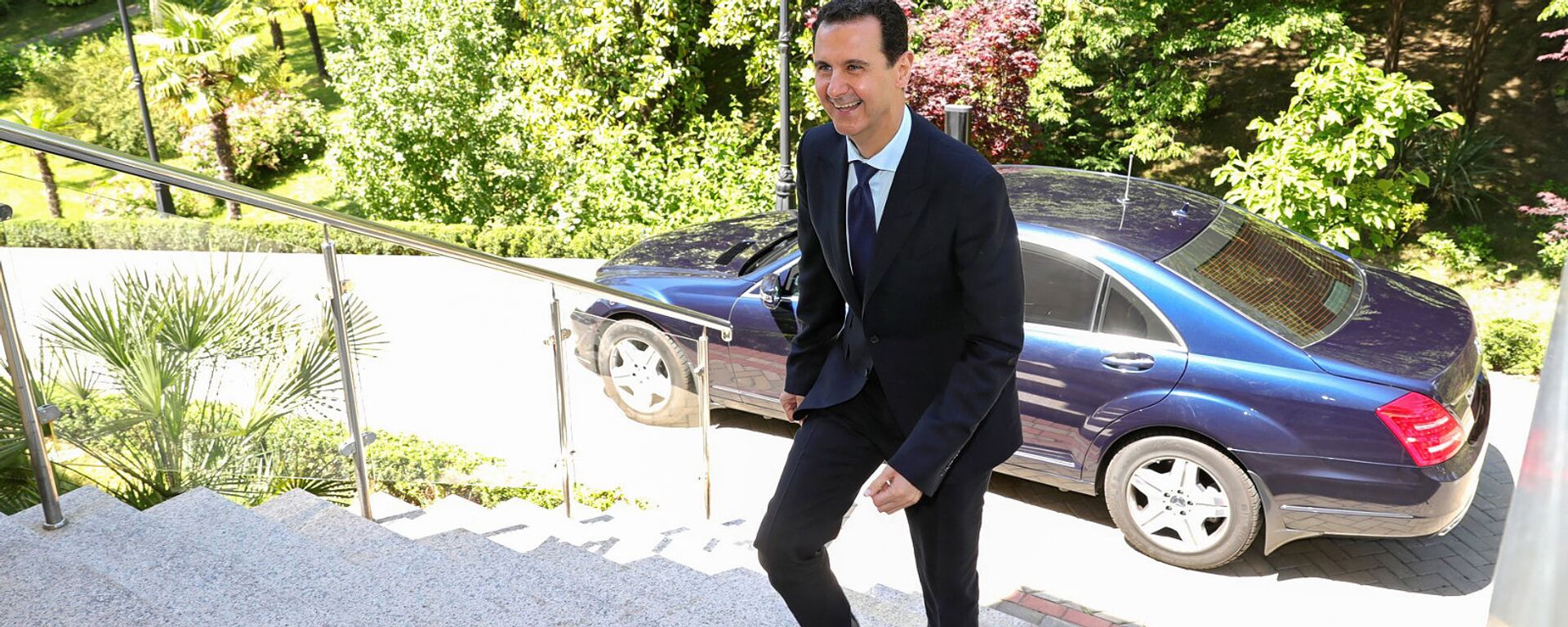 Президент Сирии Башар Асад на встрече с президентом России Владимиром Путиным (17 мая 2018). Сочи - Sputnik Грузия, 1920, 03.06.2021