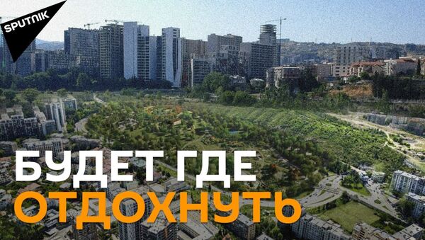 В Тбилиси строят грандиозный Центральный парк - видео - Sputnik Грузия
