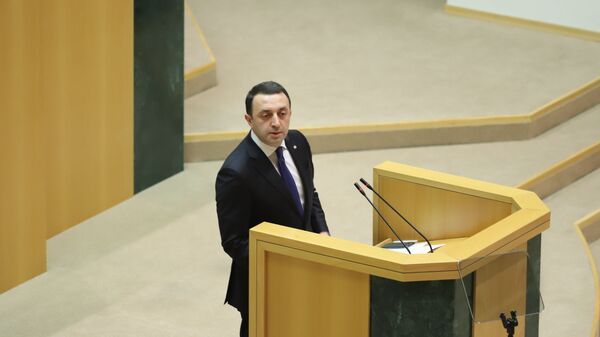 Ираклий Гарибашвили выступает в парламенте Грузии - Sputnik Грузия