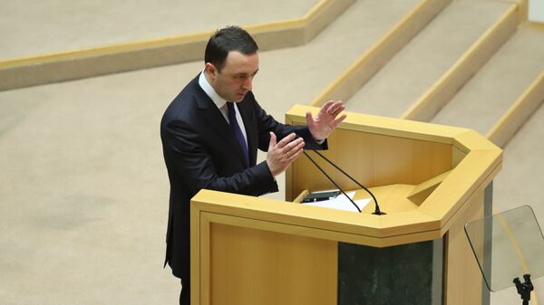 Ираклий Гарибашвили выступает в парламенте Грузии - Sputnik Грузия