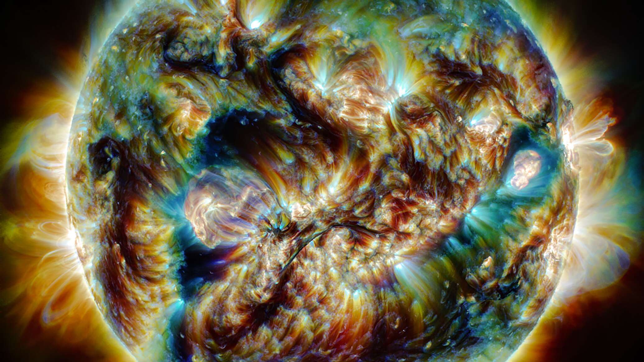 Магнитная буря фото из космоса