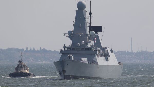 Эсминец Тип 45 британских ВМС HMS Defender прибыл в черноморский порт Одесса, Украина, 18 июня 2021 года. Фотография сделана 18 июня 2021 года. REUTERS / Сергей Смоленцев - Sputnik Грузия