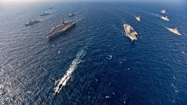 Американские военные корабли участвуют в международных военных учениях - Sputnik Грузия