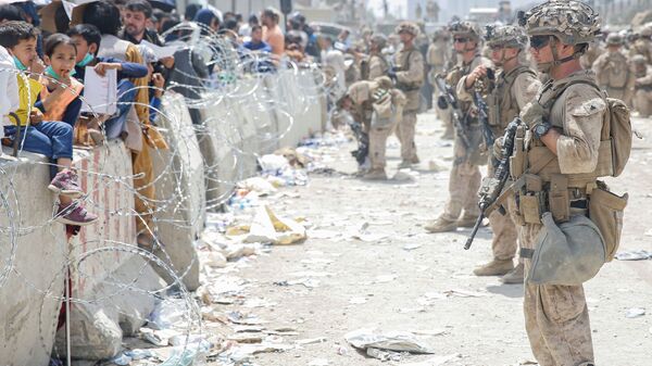 Американские солдаты в аэропорту Кабула  - Sputnik Грузия