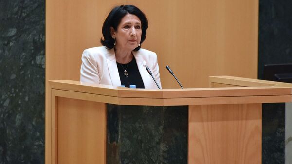 Выступление Саломе Зурабишвили в парламенте  - Sputnik Грузия