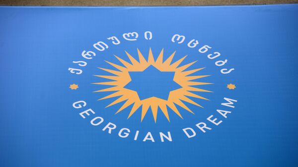 Правящая партия Грузинская мечта,. символика - Sputnik Грузия