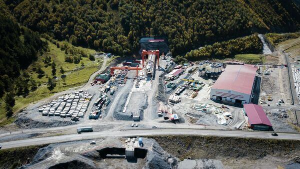 Строительство тоннеля Коби-Квешети - Sputnik Грузия