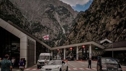 ТПП Казбеги Верхний Ларс - граница Грузии и России