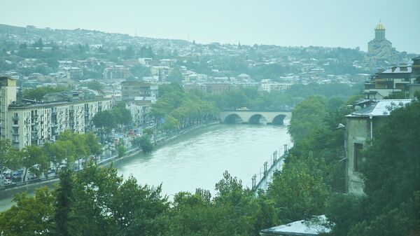 Вид на город Тбилиси в пасмурную погоду - Sputnik Грузия