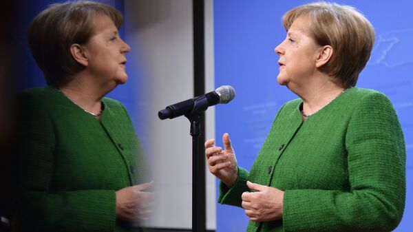 Канцлер Германии Ангела Меркель во время саммита ЕС в Брюсселе - Sputnik Грузия