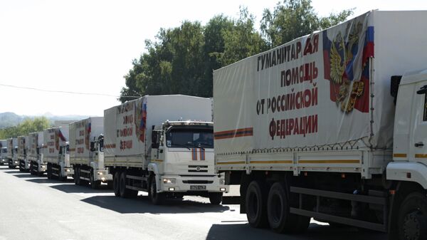 38-й гуманитарный конвой прибыл в Донецкую область - Sputnik Грузия