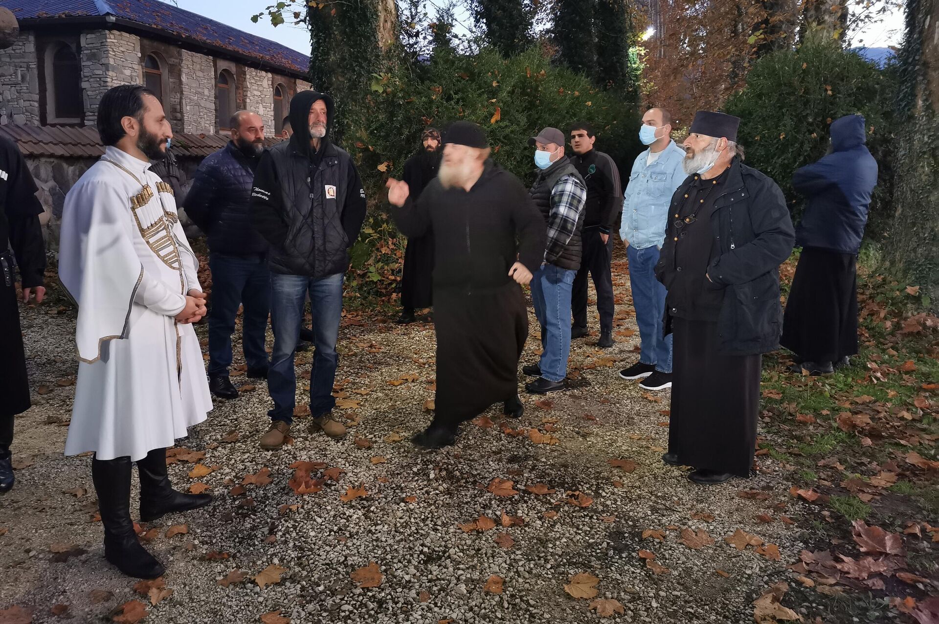 Противостояние в Чкондидской епархии в Мартвили 5 ноября 2021 года - Sputnik Грузия, 1920, 05.11.2021