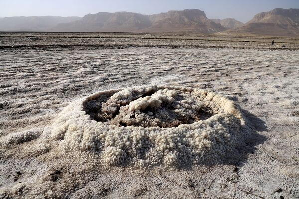 На протяжении последнего столетия природные ресурсы Мертвого моря активно разрабатываются. Южная часть озера превращена в испарительные пруды - Sputnik Грузия