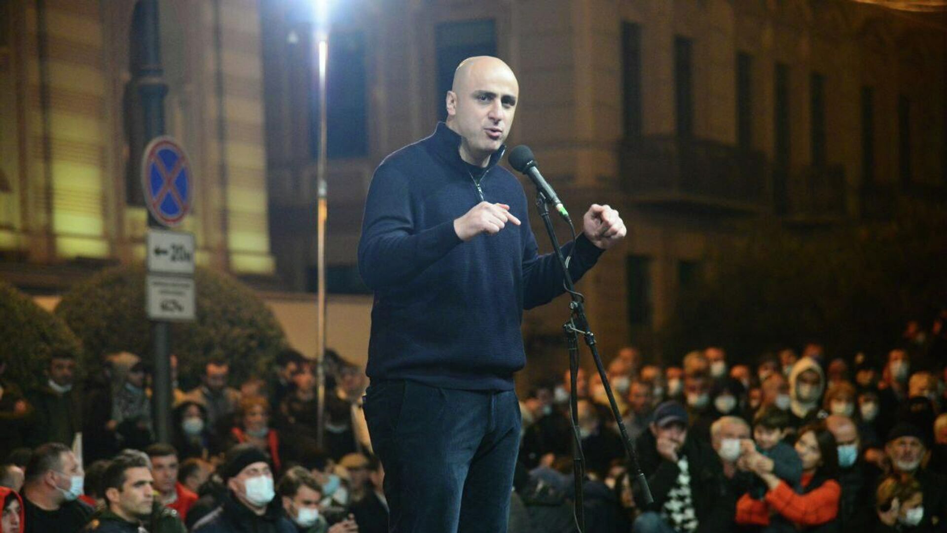 Ника Мелия. Акция протеста сторонников ЕНД и Саакашвили на площади Свободы 8 ноября 2021 года - Sputnik Грузия, 1920, 14.01.2022