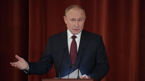 Президент РФ В. Путин принял участие в расширенном заседании коллегии Министерства иностранных дел - Sputnik Грузия