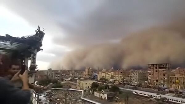 ეგვიპტეს ქვიშის ქარიშხალმა გადაუარა - ვიდეო - Sputnik საქართველო