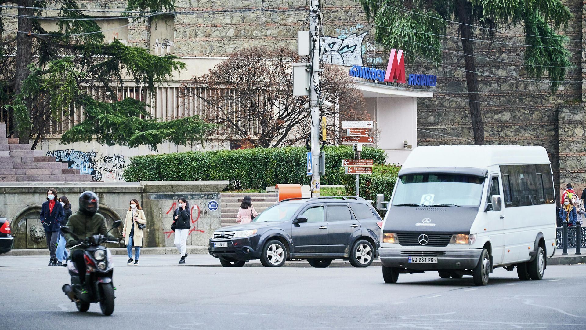 Станция метро Руставели в центре Тбилиси Станция метро Руставели в центре Тбилиси - Sputnik Грузия, 1920, 21.10.2026