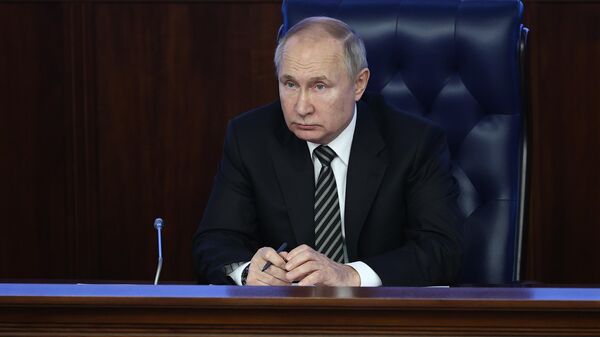 Президент РФ В. Путин провел расширенное заседание коллегии Минобороны РФ - Sputnik Грузия