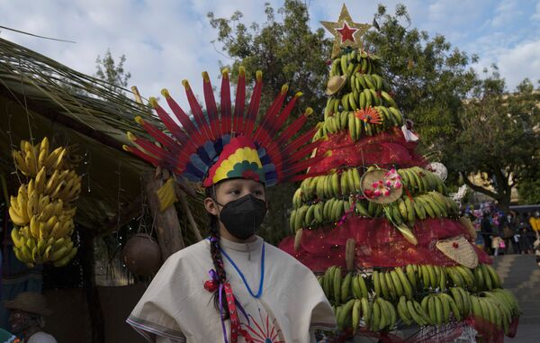 Рождественская елка из бананов в Боливии - Sputnik Грузия