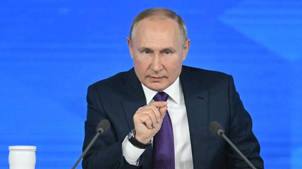 Ежегодная пресс-конференция президента России Владимира Путина - Sputnik Грузия