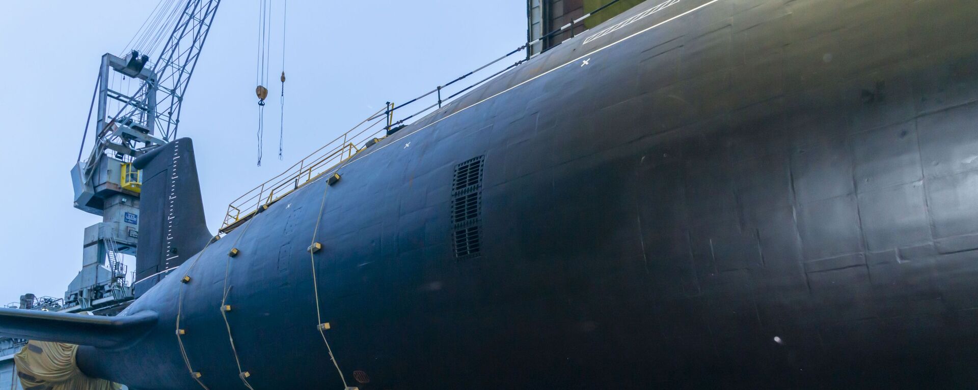 Спуск на воду атомной подлодки проекта Ясень-М в Северодвинске - Sputnik Грузия, 1920, 27.12.2021